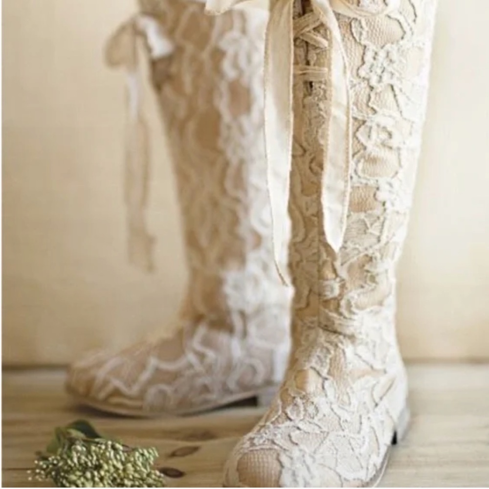 NWOT Joyfolie Lacey Boot in Rose, Wedding, Flower Girl Shoes Boots